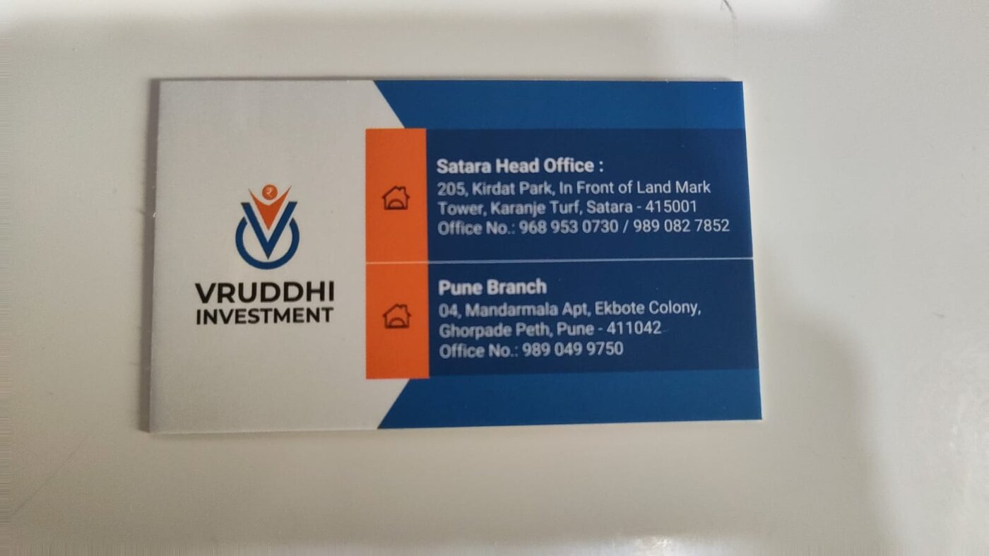 Satara & Pune Offices — Vruddhi Investment, Satara